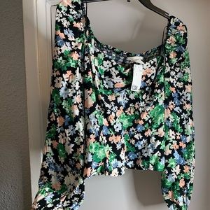 HM long sleeve Floral Crop